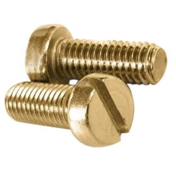 "MACH SCREW C\/H BRASS SLT 3 X 16MM - DIN 84A - CHEESE HEAD - SLOTTED"