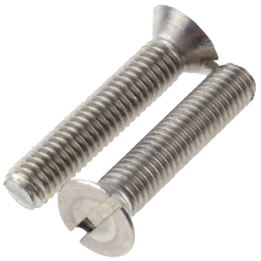 "MACH SCREW CSK S\/S A2 SLT  5 X 50MM - DIN 963 - COUNTERSUNK - SLOTTED (304)"