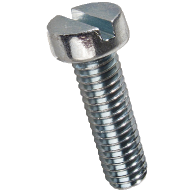 "MACH SCREW C\/H GALV SLT  4 X  75MM - DIN 84A - CHEESE HEAD - SLOTTED"