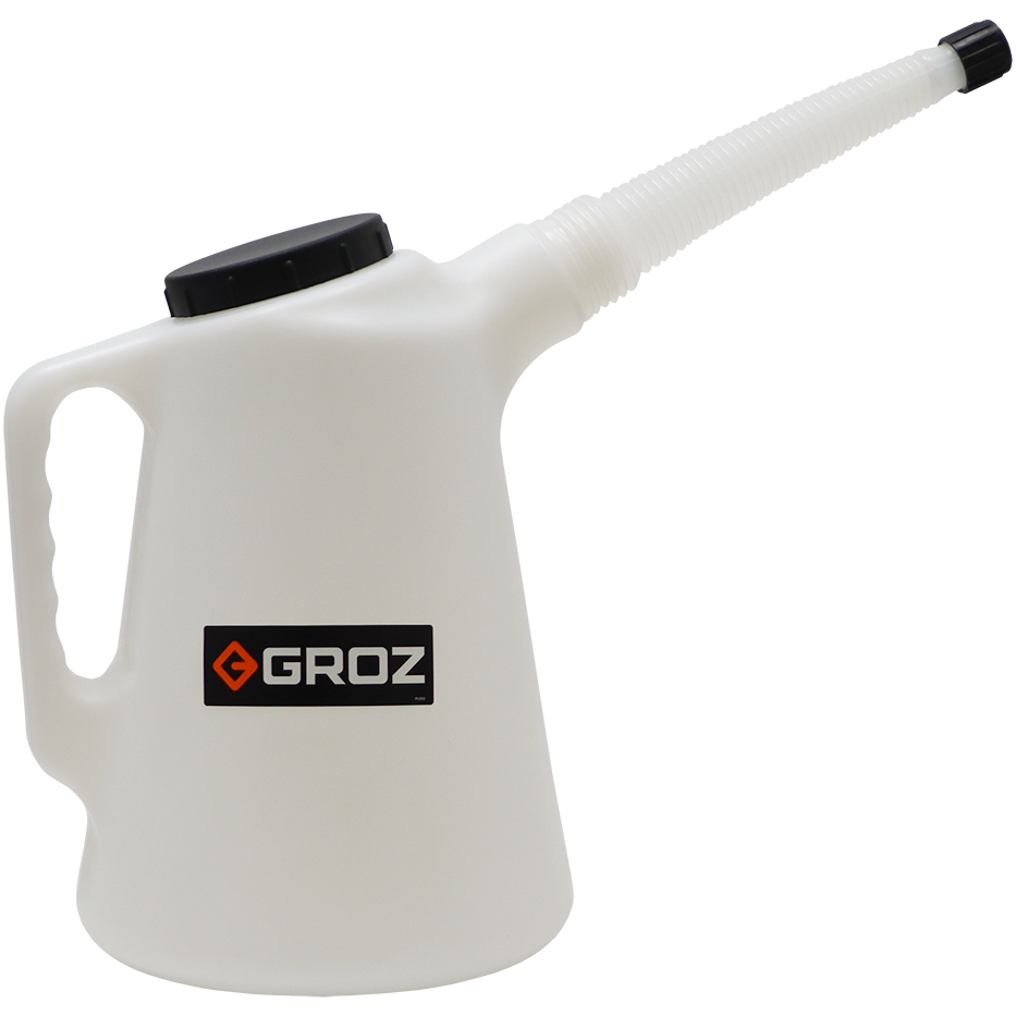DESCETE　5L OIL MEASURE 5 L PLASTIC GROZ - WITH SPOUT & CAP | Fowkes Bros