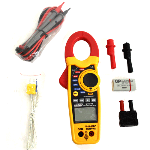 "TESTER CLAMPMETER DIGITAL 1000A MAJOR - AC\/DC AMP MEASURING (TRUE RMS)"
