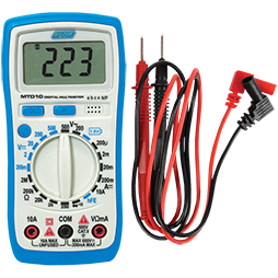 MULTIMETER DIGITAL 500V COMPACT MAJ - AC/DC-MAX 10A DC (INCLUDES LEADS ...