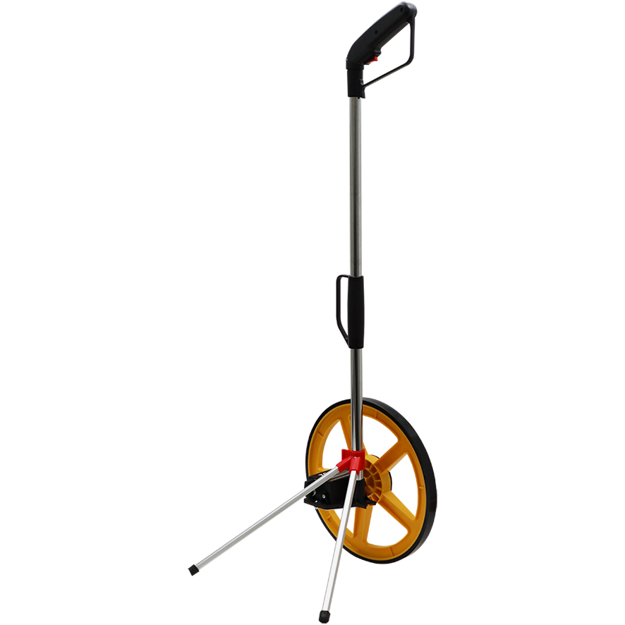 "MEASURING WHEEL 320MM FB 10KM - FOLDING PISTOL HANDLE WITH STAND"