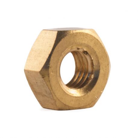 "NUT HEX BRASS           8 MM - DIN 934 - BRASS HEX NUT"