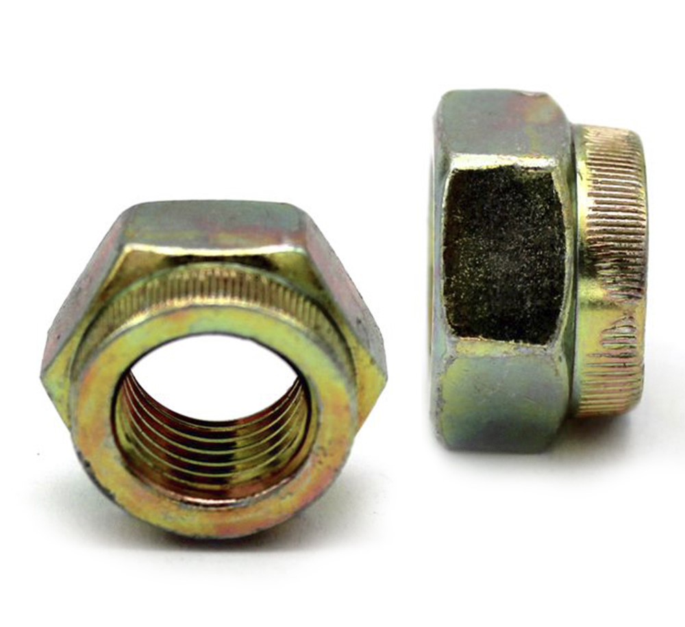 NUT CLEVELOC Y/P 27MM - DIN 980V - YELLOW PASSIVATED | Fowkes Bros
