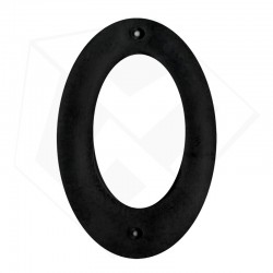 "NUMBERS HOUSE # 0 PVC BLACK - DWS - TO NUMBER HOUSES WITH"