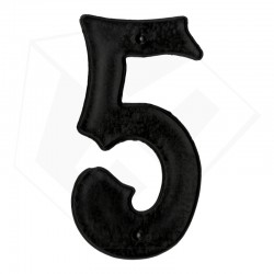 "NUMBERS HOUSE # 5 PVC BLACK - DWS - TO NUMBER HOUSES WITH"