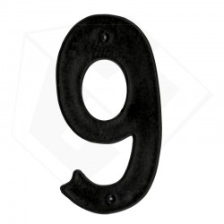 "NUMBERS HOUSE # 9 PVC BLACK - DWS - TO NUMBER HOUSES WITH"