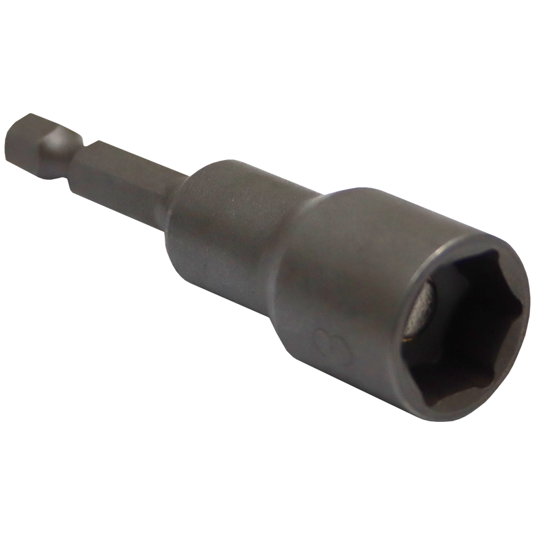 "NUT  SETTER 13MM X 65MM MAG FB - 1\/4 HEX SHANK - MAGNETIC"