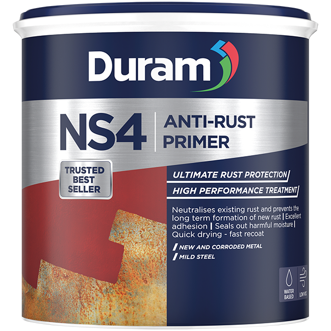 "RUST CONVERTER NS4 BLACK 1L DURAM - ANTI-RUST PRIMER (WATER BASED)"