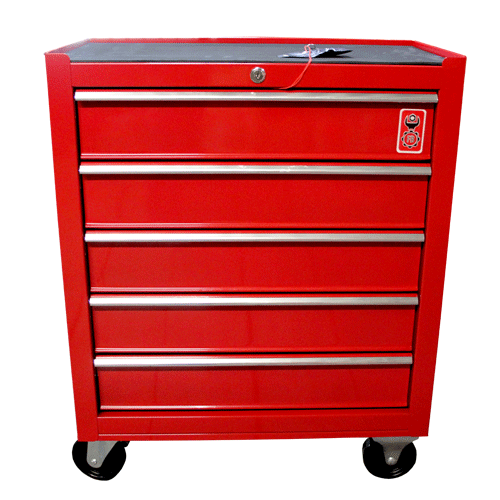 "TOOL TROLLEY 5 DRAW  STD RED FB - L615 X W330 X H660 (NO TOOLS)"