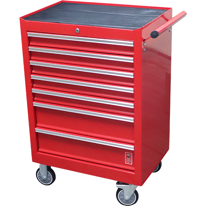 "TOOL TROLLEY 7 DRAW HD RED FB - L680 X W458 X H995 (NO TOOLS)"