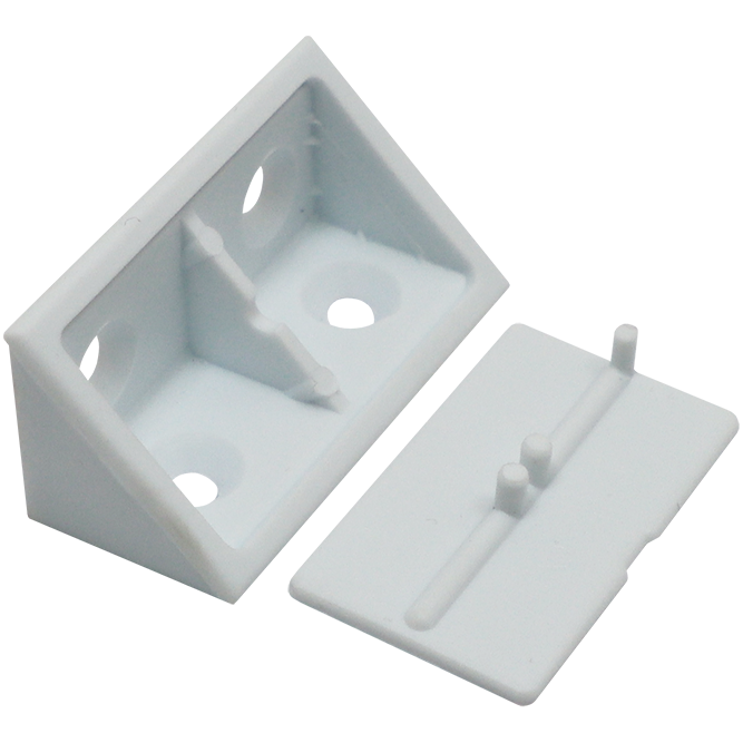 "CORNER BLOCK WHITE - WITH COVER CAP"