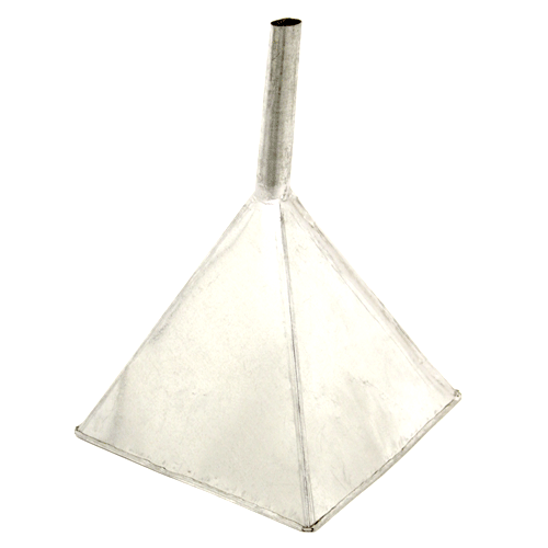 Square Rice Funnel FUNNEL 250MM METAL SQ STRAIGHT - 250MM (10