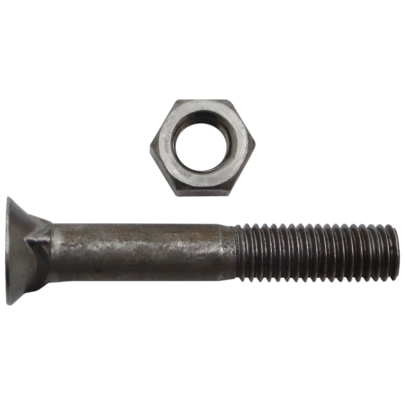 "PLOUGH BOLT & NUT    10 X 75MM - 25KG = 437 (CSK SQ BOLT & NUT)"