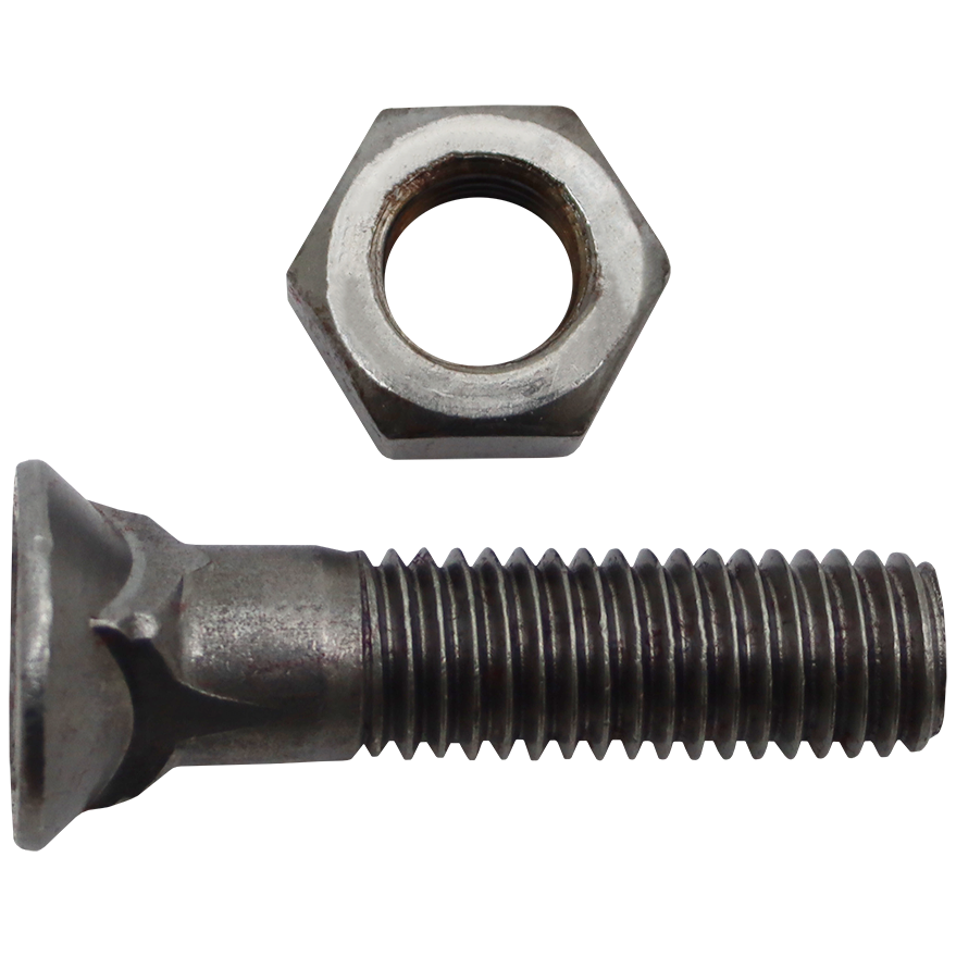 "PLOUGH BOLT & NUT    12 X 45MM - 25KG = 460 (CSK SQ BOLT & NUT)"