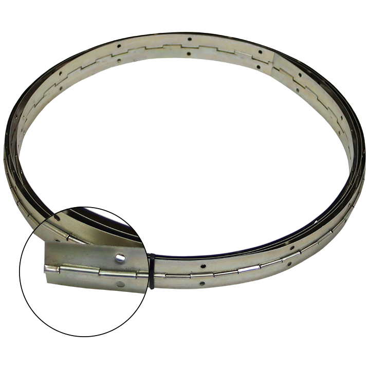 "HINGE PIANO 32MM X 3.5MTR Y\/P - PER ROLL (YELLOW PASSIVATED - 0.45MM)"
