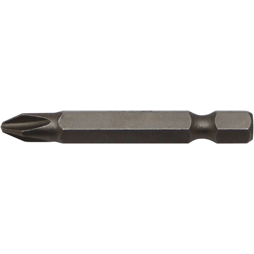 "BIT PHILLIPS NO.2 X 50MM BLACK FB - 1\/4\" HEX SHANK - UNIVERSAL (PH2)"