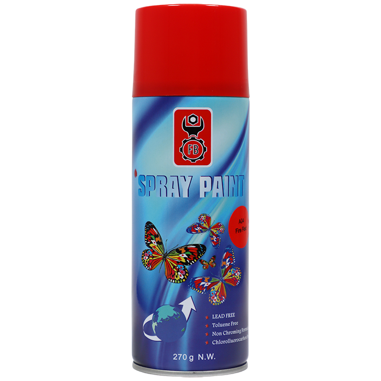 "SPRAY PAINT RED FIRE 400ML FB - LEAD FREE"