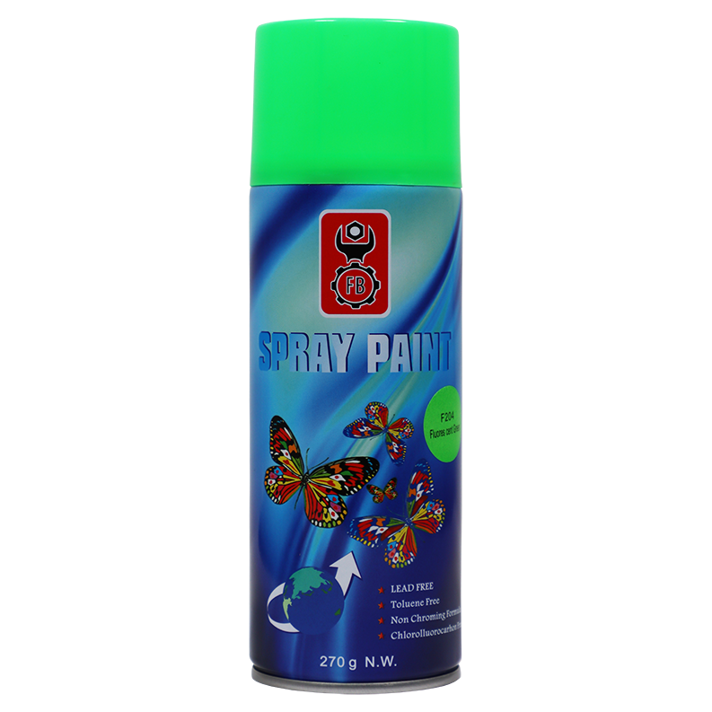 SPRAY PAINT FLUORESCENT GREEN 400ML FB - LEAD FREE | Fowkes Bros