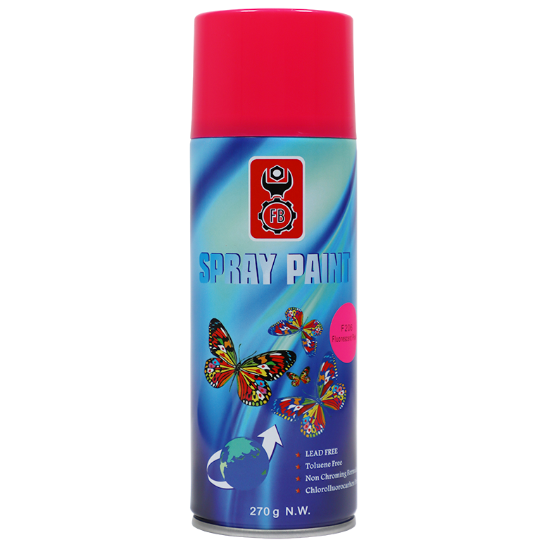 "SPRAY PAINT FLUORESCENT PINK 400ML FB - LEAD FREE"
