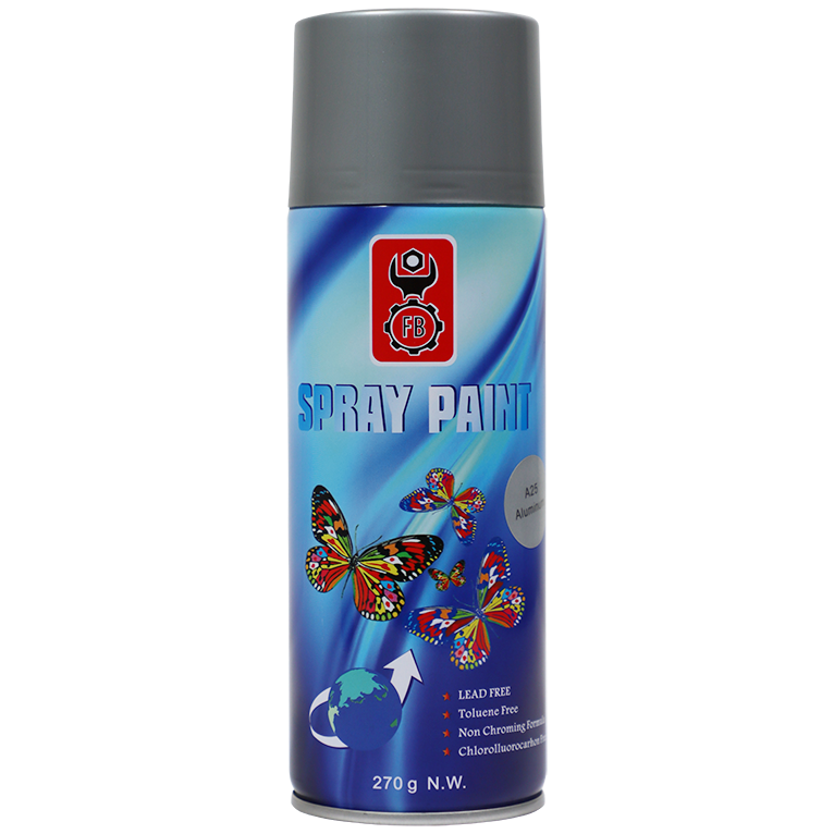 "SPRAY PAINT ALUMINIUM 400ML FB - LEAD FREE"
