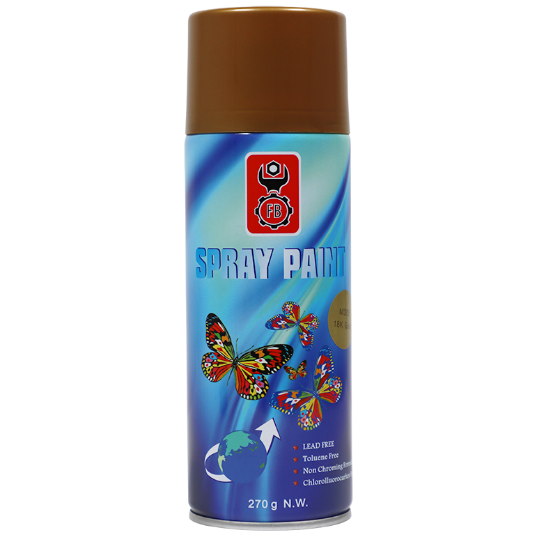 "SPRAY PAINT GOLD METALLIC 400ML  FB - LEAD FREE"