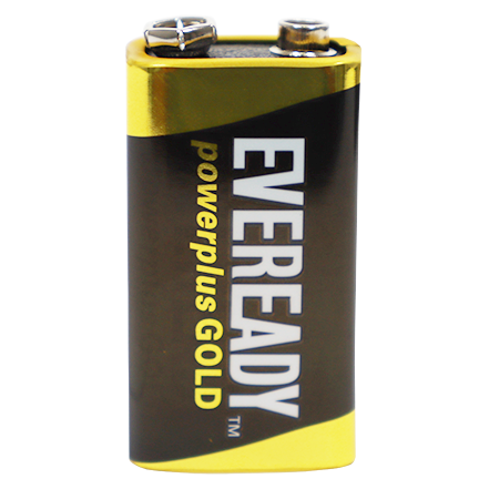 BATTERY  9V-AL EVEREADY - NON- RECHARGEABLE - SOLD LOOSE