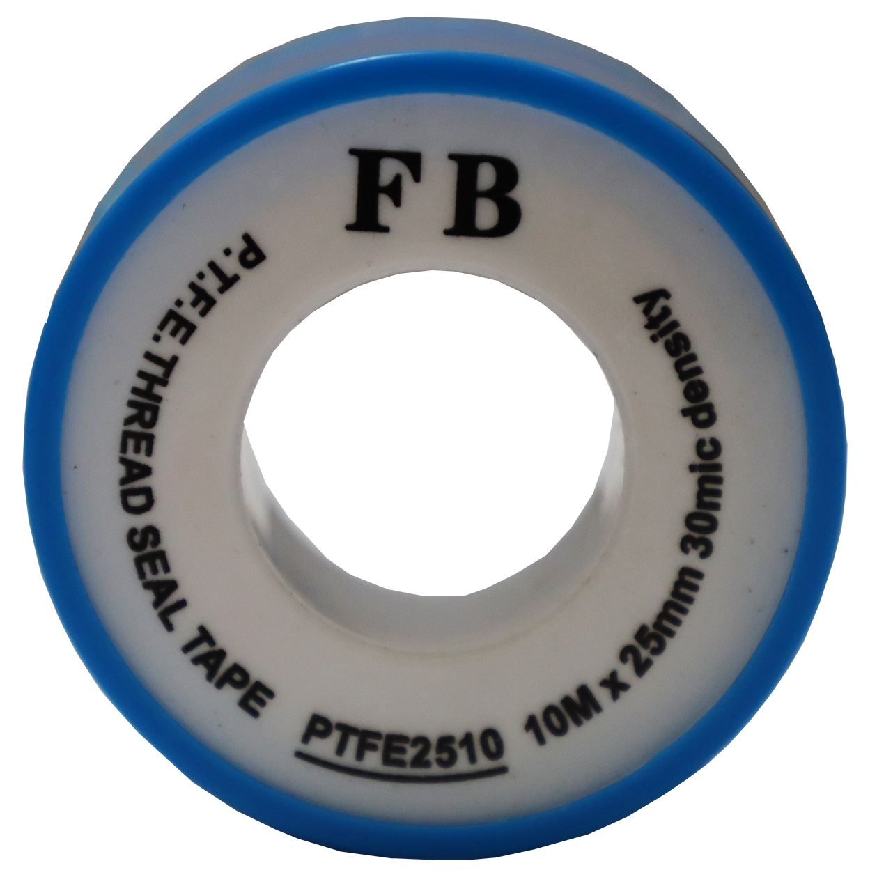 "PTFE TAPE  10M X 25MM 30MIC BLUE - 30 MICRON DENSITY- 0.03MM THICK"