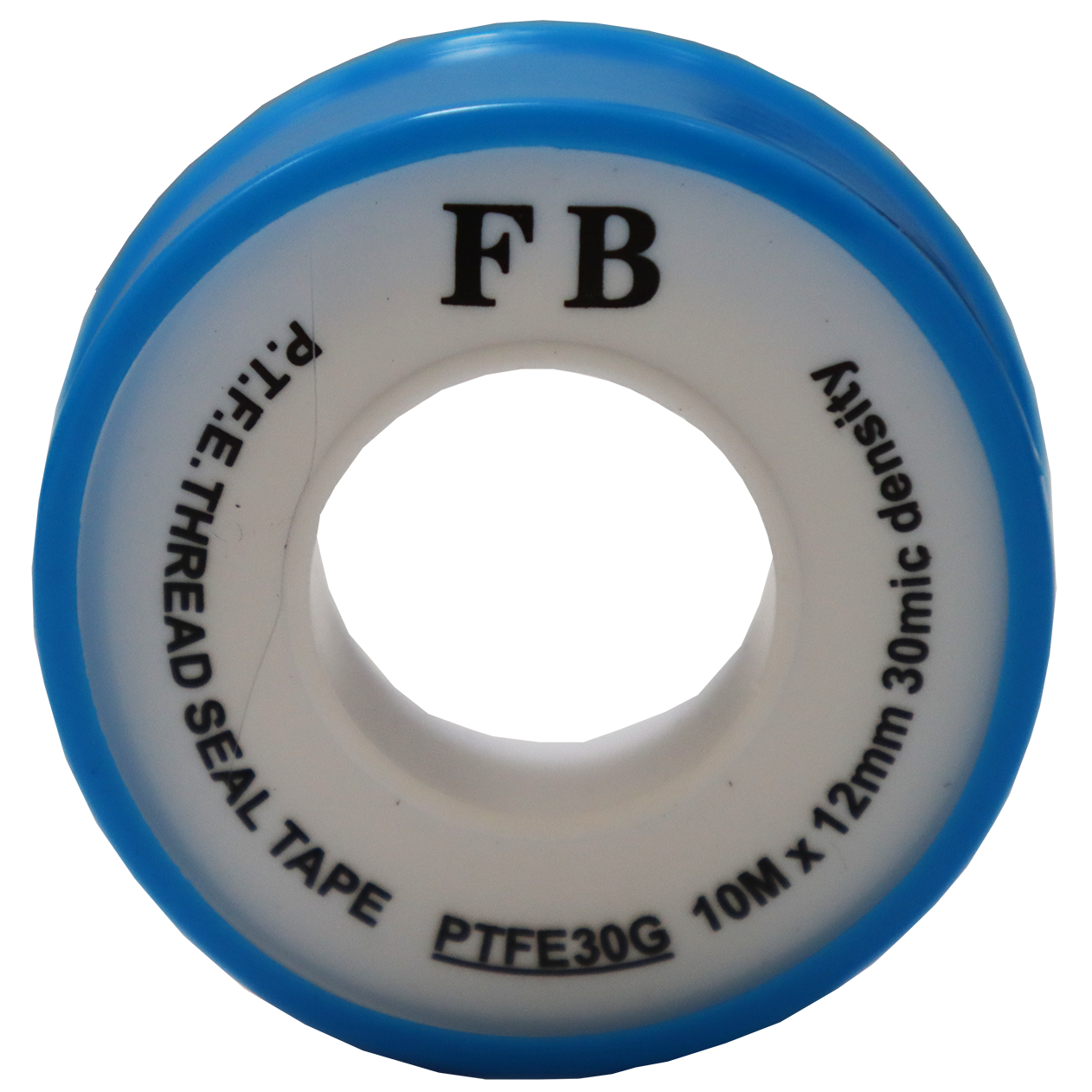"PTFE TAPE  10M X 12MM 30MIC BLUE - 30 MICRON DENSITY- 0.075MM THICK"