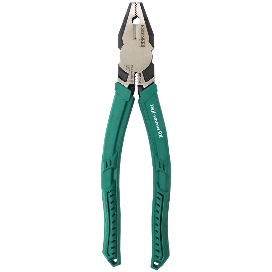 "PLIER SCREW REMOVAL TYPE 204MM - MULTI PURPOSE GREEN HANDLE. JAPAN"