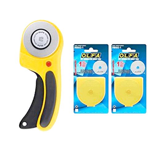 "TRIM BLADE ROTARY 45MM 1\/CARD  OLFA - SOLD 1 PER CARD"