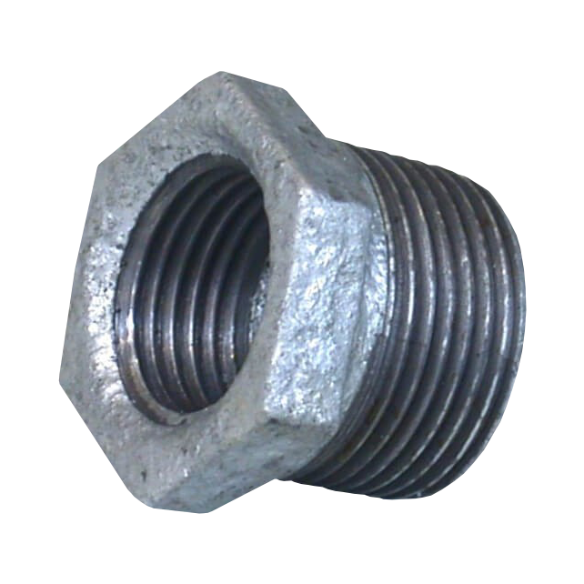"REDUCING BUSH GALV  50 X 25MM - FEMALE BSP THREAD (2\"X1\" BSP)"