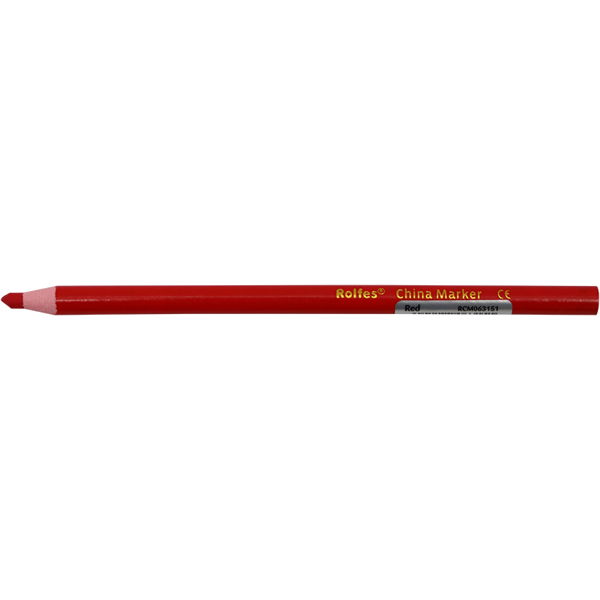 "MARKER CHINA RED  ROLFES - WAX CORE WATERPROOF INDUSTRIAL MARKER"