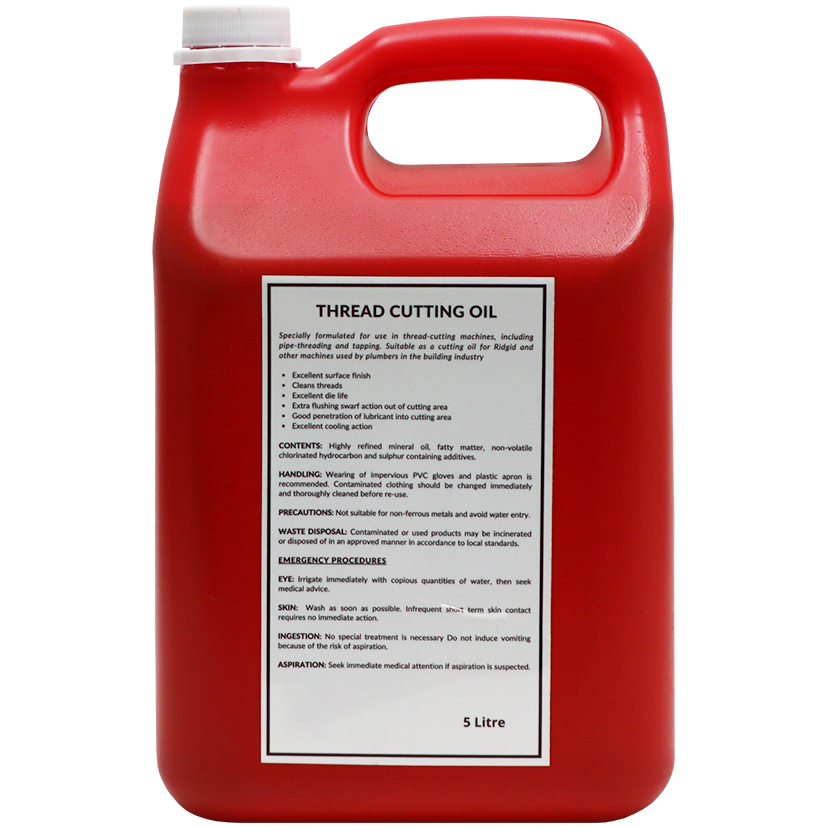 "CUTTING OIL  5L BTL RIDGID TYPE - THREAD CUTTING OIL"