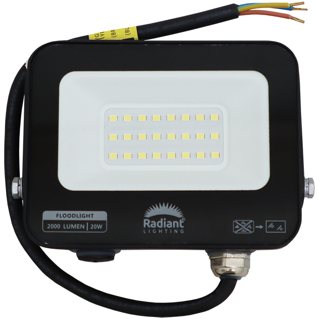 "LIGHT FLOOD LED  20W STANDARD - 3 YR WARRANTY - 2000 LUMEN FLOODLIGHT"