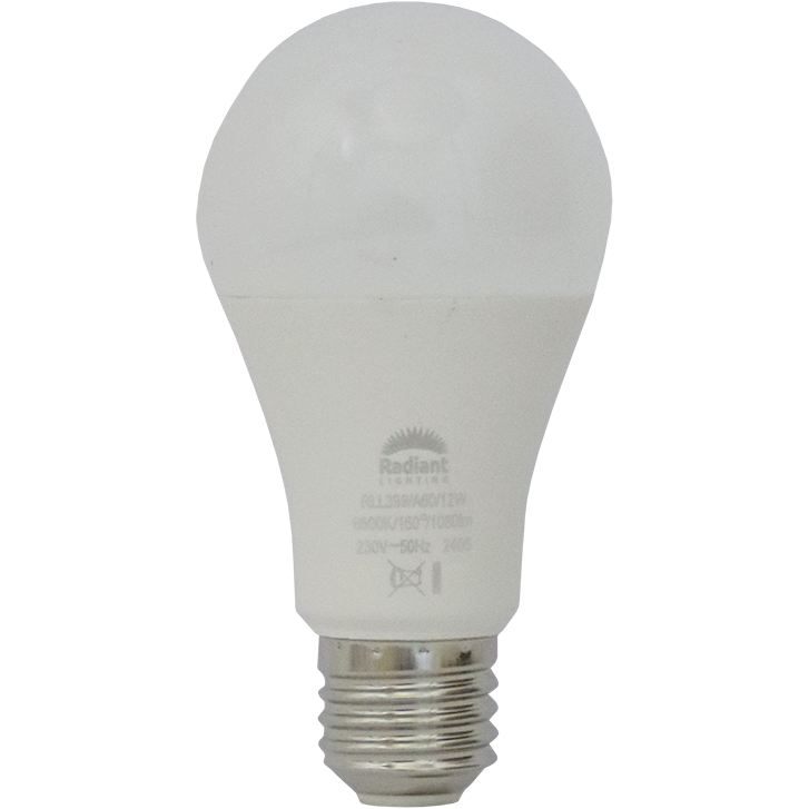 "LIGHT BULB  LED GLOBE A60 12W E27 - SCREW - DAYLIGHT - 1080 LUMEN"