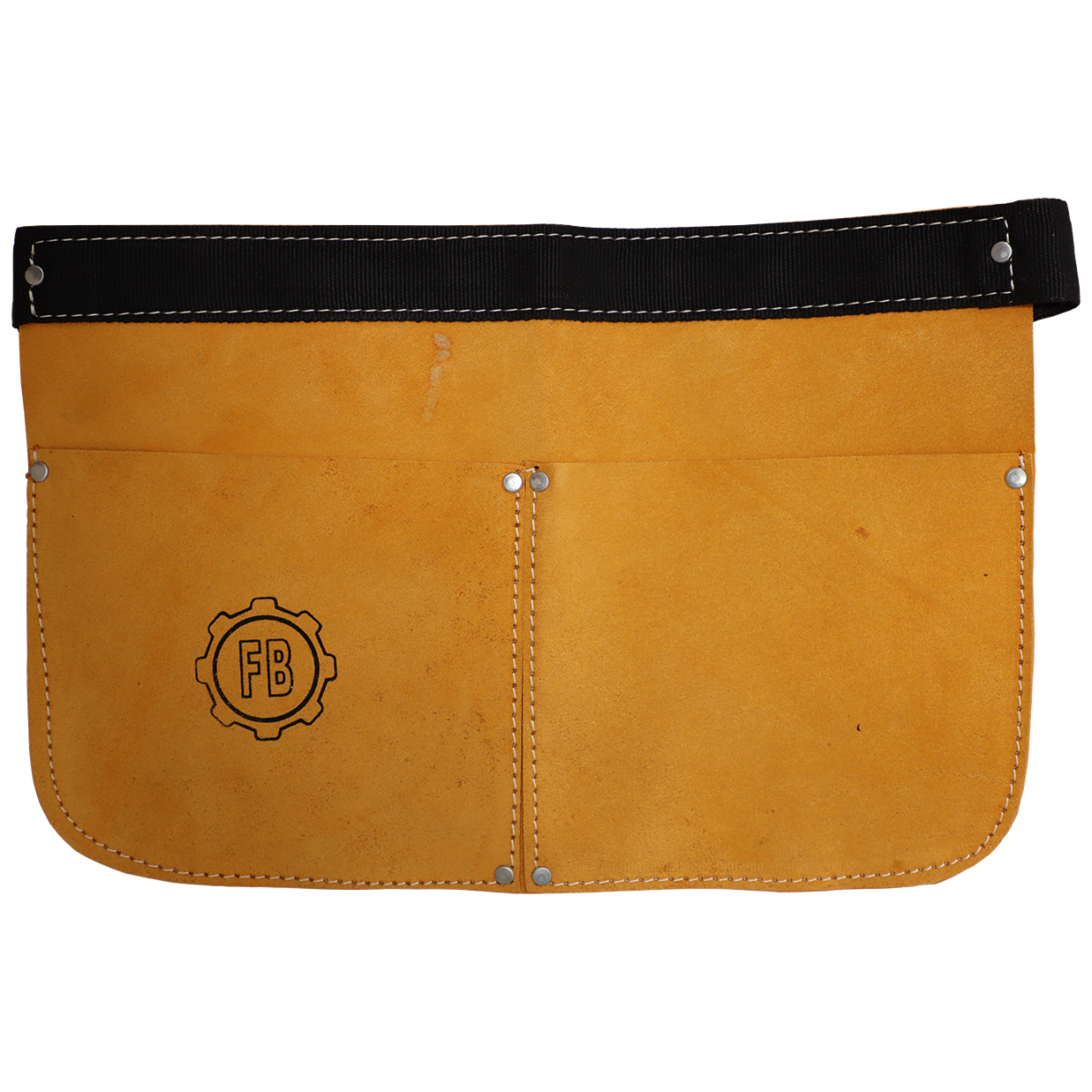 "TOOL BELT LEATHER  2 PK NAILBAG - NAIL BAG  - 2 POCKETS WITH BELT"