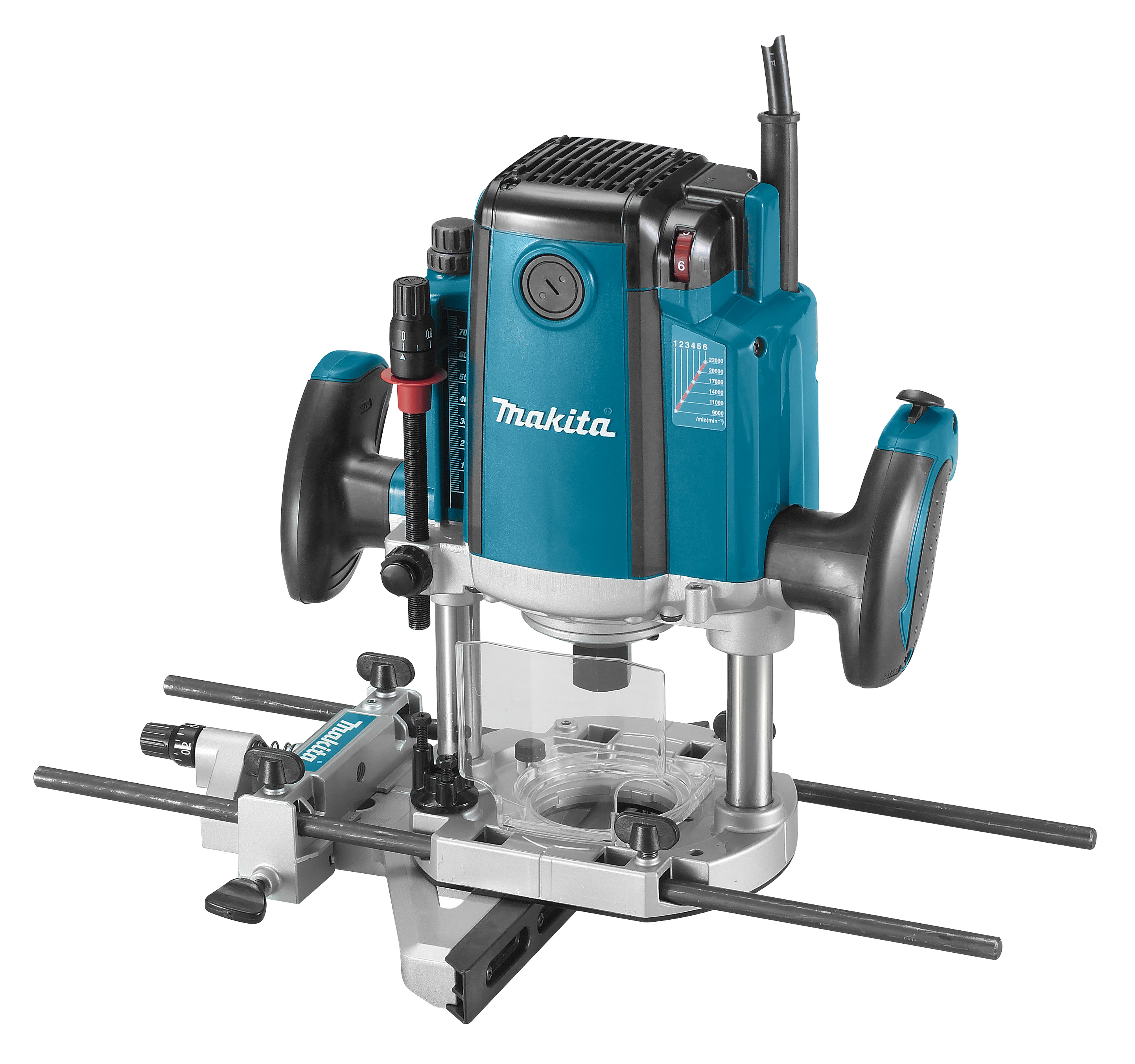 "ROUTER  2100W 1\/2\" COLLET MAK - 0-70MM PLUNGE ACTION (22000 R\/MIN)"