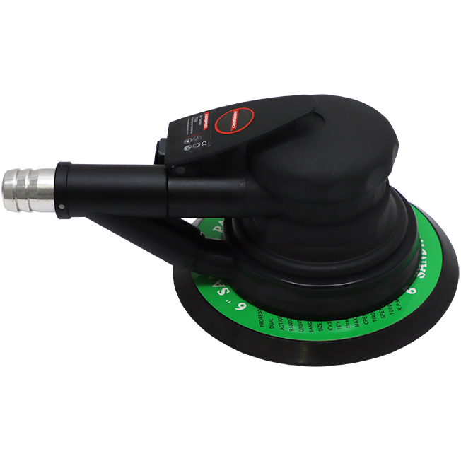 "PNEUMATIC SANDER PALM ORBITAL 6\"  AEROPRO - 12000 RPM - 4.8MM ORBIT (150MM)"