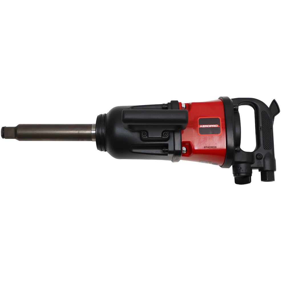 "PNEUMATIC IMPACT WRENCH 1\" AEROPRO - 4000 RPM - LONG REACH - 2700NM"