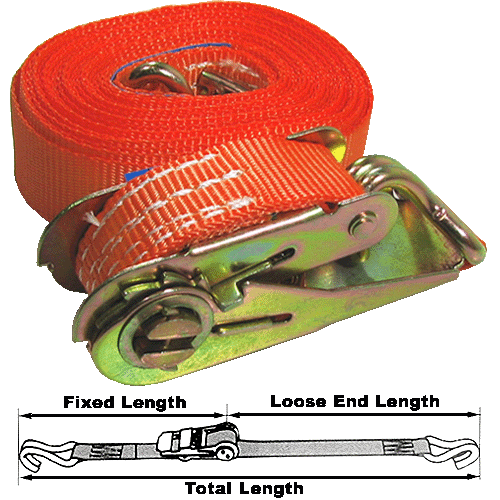 "RATCHET TIE DOWN 35MM X 6.0M 1000KG FB - TEST CERTIFICATE (EN 12195-2 COMPLIANT)"