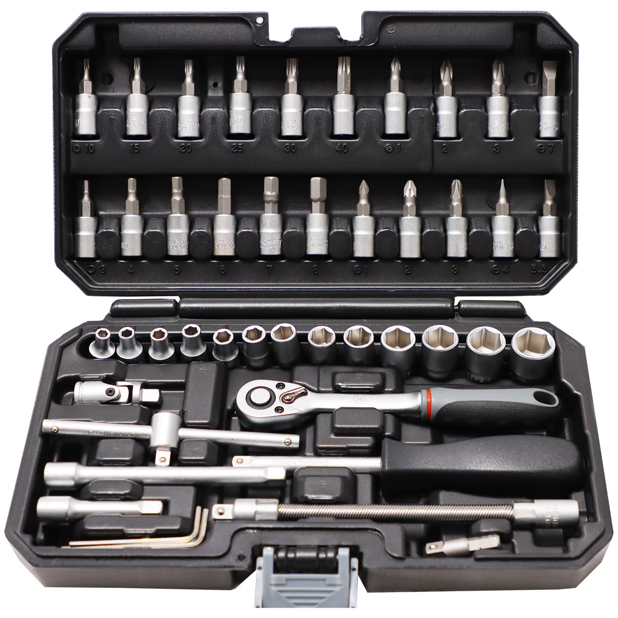 SOCKET SET 1 4 D 46 PCS FB HEX 4 14MM INCLUDES BITS 21 PCS Fowkes socket-set-1-4-d-46-pcs-fb-hex-4-14mm-includes-bits-21-pcs-fowkes