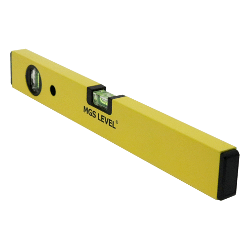 "LEVEL SPIRIT  400MM TYPE 70 YELLOW MGS - 2 VIALS - H\/D FRAME - STABILA STYLE"