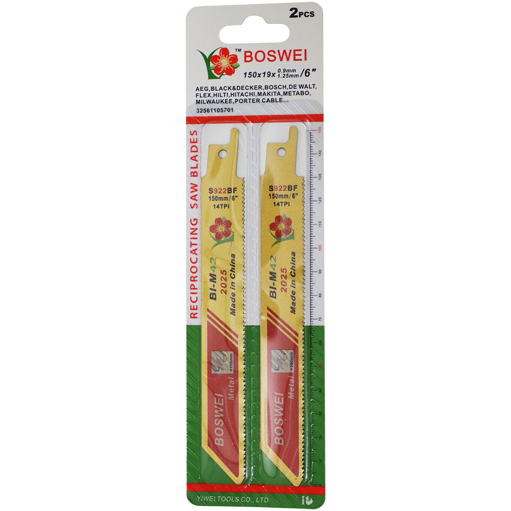 "BL SABRE SAW BLADE 150MM METAL BOS - SOLD PER PACK OF 2 \/ FOR METAL \/ 14TPI"