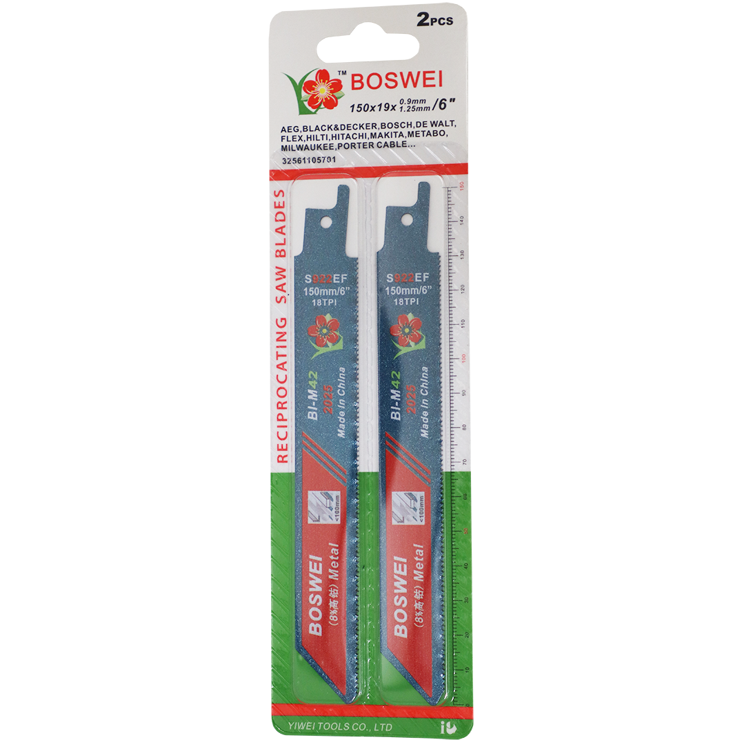 "BL SABRE SAW BLADE 150MM METAL BOS - SOLD PER PACK OF 2 \/ FOR METAL \/ 18TPI"