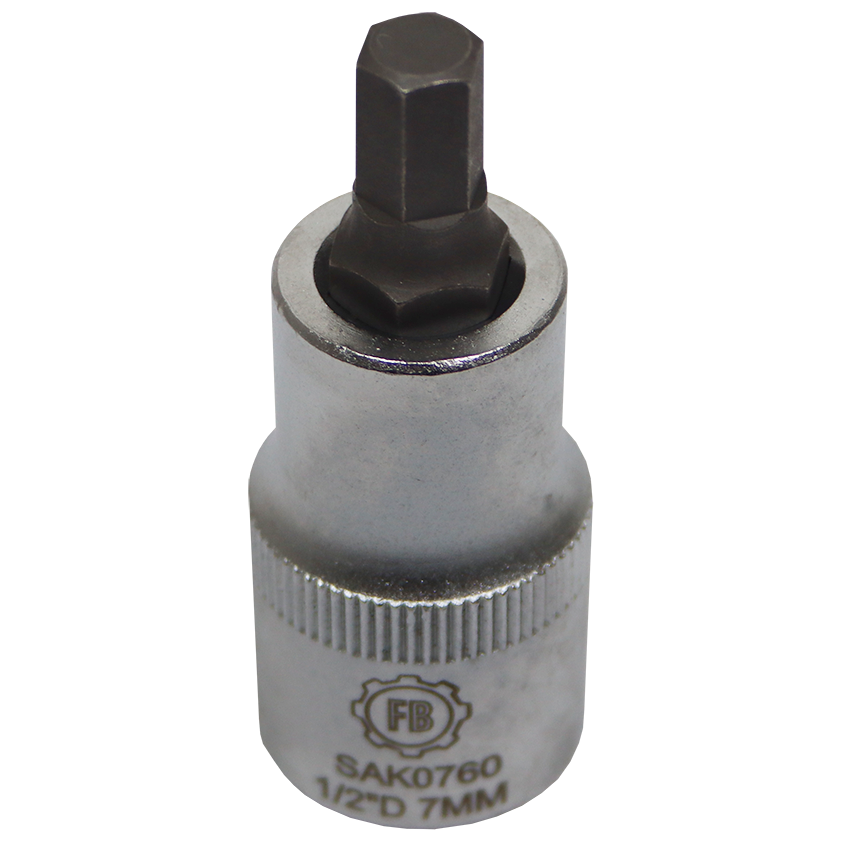 "SOCKET A\/KEY 1\/2\"D  7X  55    FB - HEXAGON BIT 1\/2\" DRIVE"