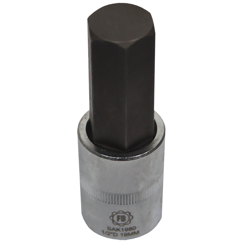 "SOCKET A\/KEY 1\/2\"D 19X  80   FB - HEXAGON BIT 1\/2\" DRIVE"