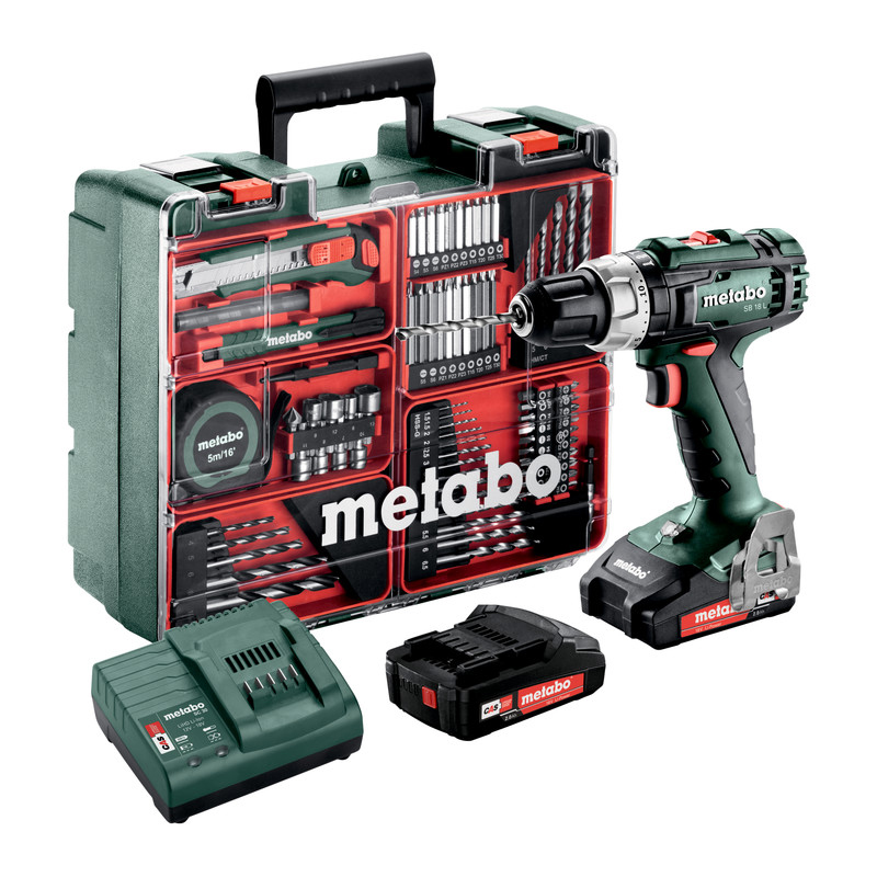 "DRILL  CORDLESS KIT 13MM  50NM MET - DWS - 18V BATT (2X2AH) & CHARGER"