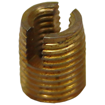 "THREADED INSERT  Y\/P  3.0 X 0.50 - SELF CUTTING INSERT (YELLOW PASSIVATED)"